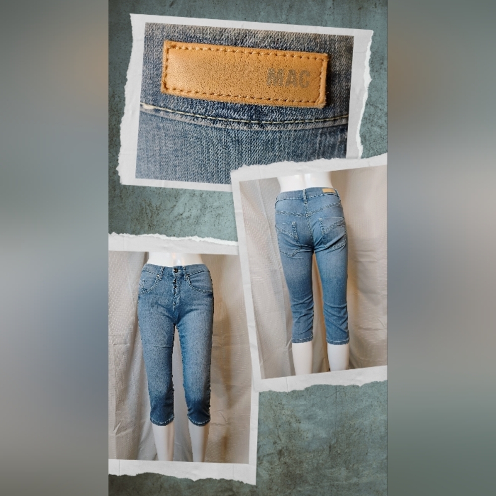 Mac Blue Denim Capris